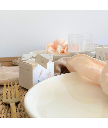 Lot de 4 serviettes gaze de coton blush