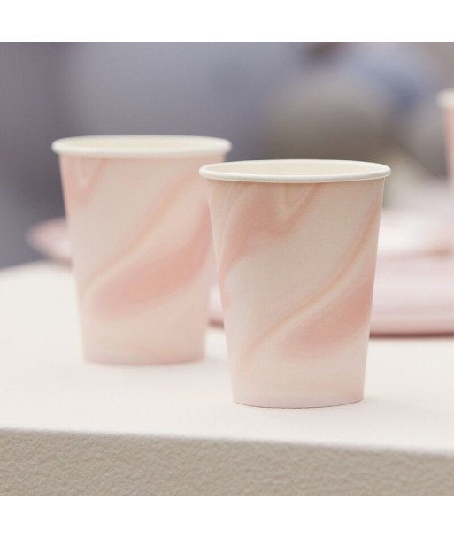 Gobelet marbre rose