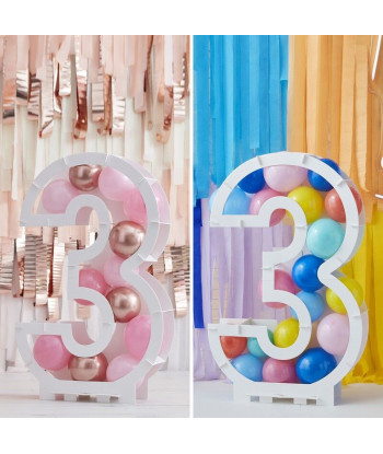 Structure chiffre ballons 81 cm – chiffre 3