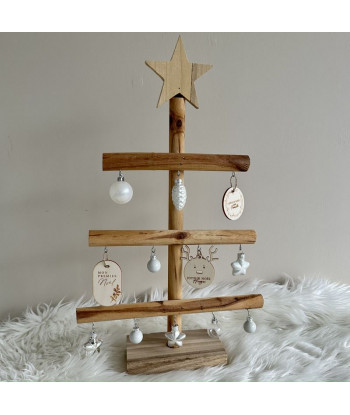 Boule de noel personnalisable en bois