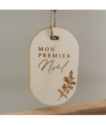 Boule de noel personnalisable en bois