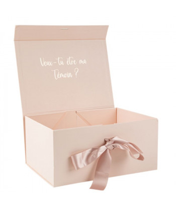 Boîte cadeaux demande en témoin "veux-tu être ma témoin ?"