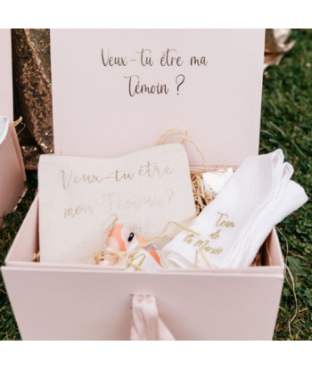 Pochette temoin de mariage "veux-tu être mon témoin ?"