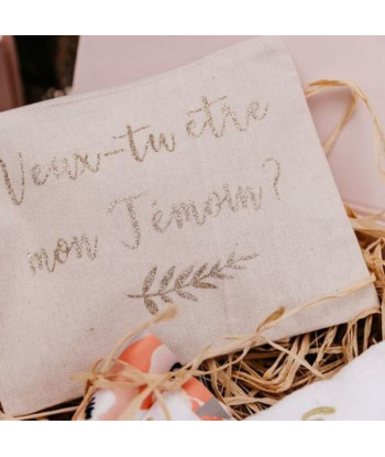 Pochette temoin de mariage "veux-tu être mon témoin ?"