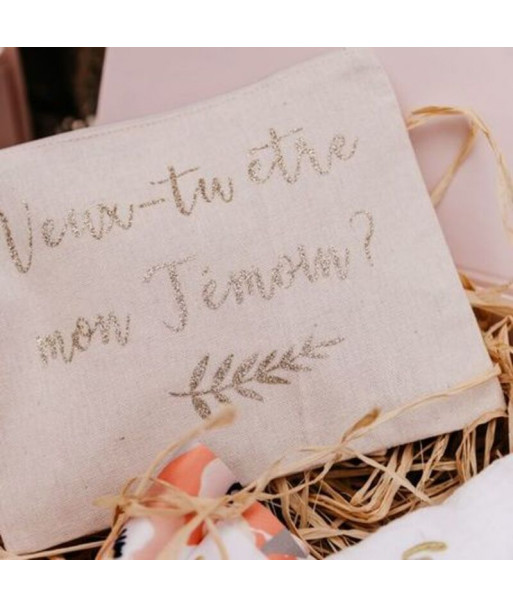 Pochette temoin de mariage "veux-tu être mon témoin ?"