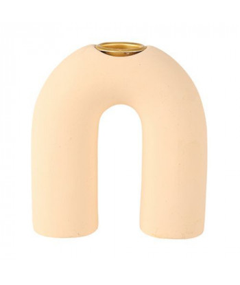 Bougeoir beige minimaliste