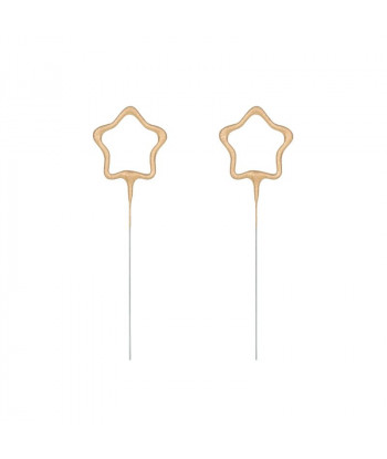 Lot de 2 cierges magiques  - etoile or