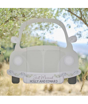 Cadre photo voiture vintage pour coin photobooth mariage
