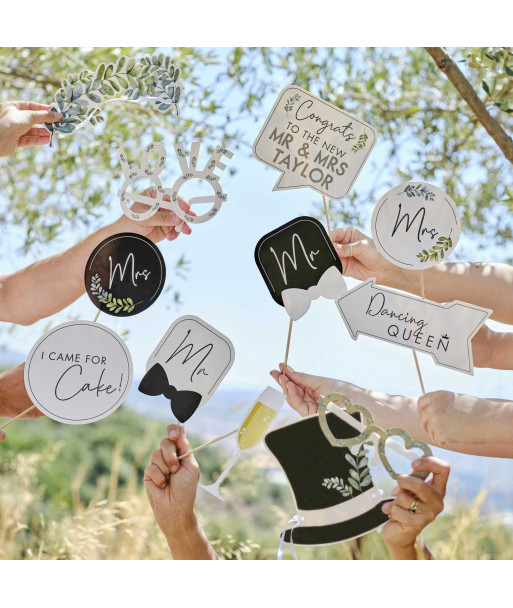 Accessoires vintage pour coin photobooth mariage