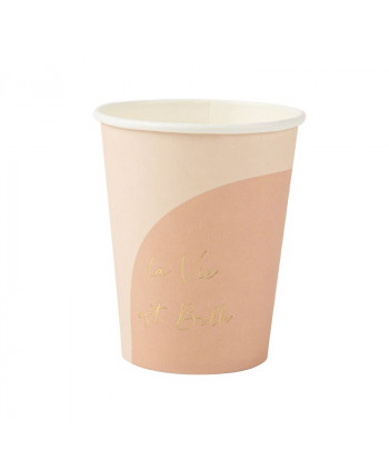 Gobelets minimalistes La Vie est Belle