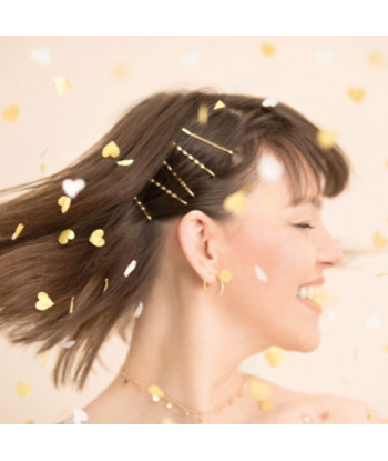 Canon à confettis blanc et doré