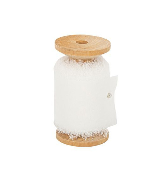 Ruban en mousseline de soie blanc