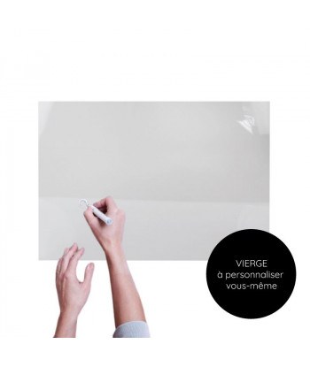 Panneau en acrylique transparent personnalisable