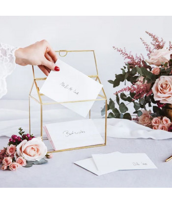 Urne mariage personnalisable en verre