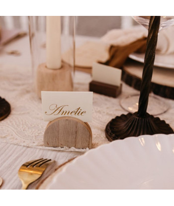 Supports marque-places en bois x3