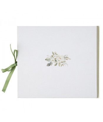 Livre d'or botanique vert et or