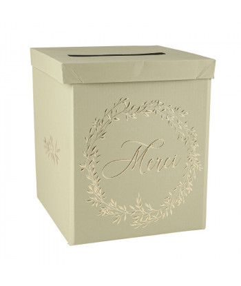 Urne minimaliste vert sauge et or