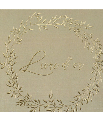 Livre d'or minimaliste vert sauge et or