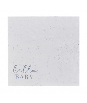 Serviettes babyshower Hello baby