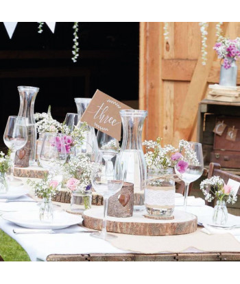 Photophore coeur en verre