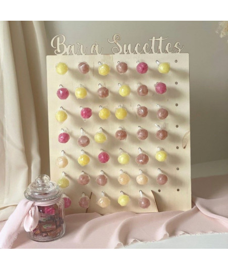 Présentoir bar à sucettes