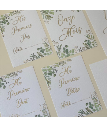 Cartes première année de bébé