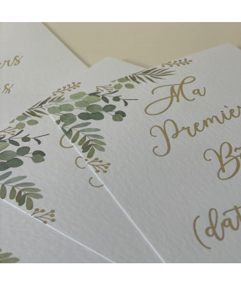 Cartes première année de bébé