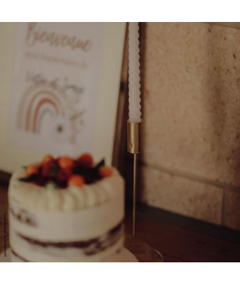 Bougeoir moderne or doré