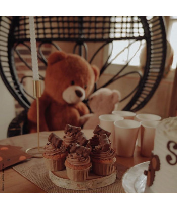 Bougeoir moderne or doré