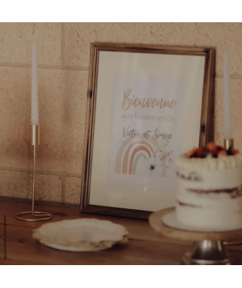 Bougeoir moderne or doré