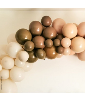 Arche de ballons nude et marron