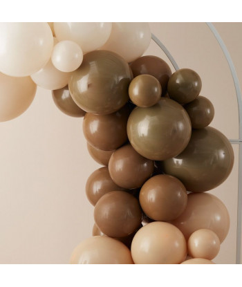 Arche de ballons nude et marron