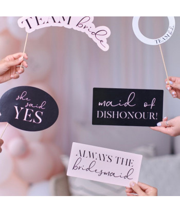 Kit Photobooth EVJF girly 10 Pieces