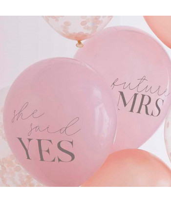 Ballons confettis et pastels EVJF x8