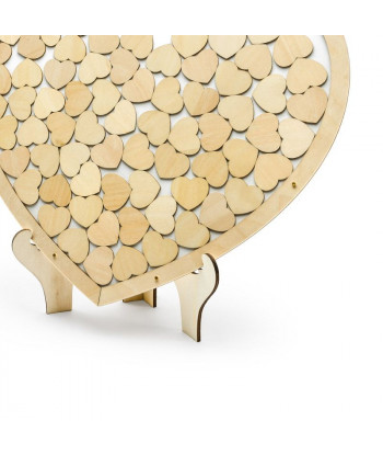 cadre Livre d’or en bois - Coeurs