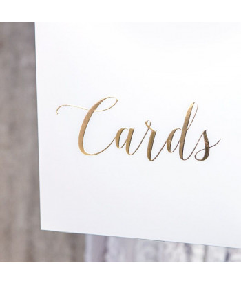 Urne mariage or et blanc