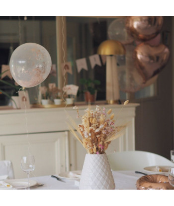 Ballon confettis rose gold x5