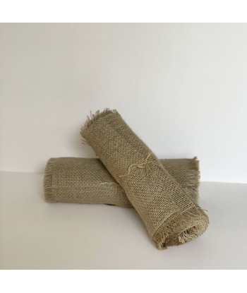 Chemin de table en jute à frange
