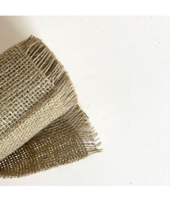 Chemin de table en jute à frange