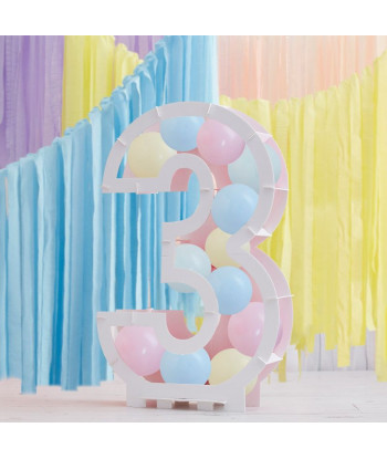 Structure chiffre ballons 81 cm – chiffre 3