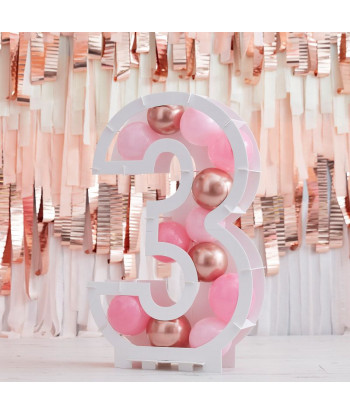 Structure chiffre ballons 81 cm – chiffre 3