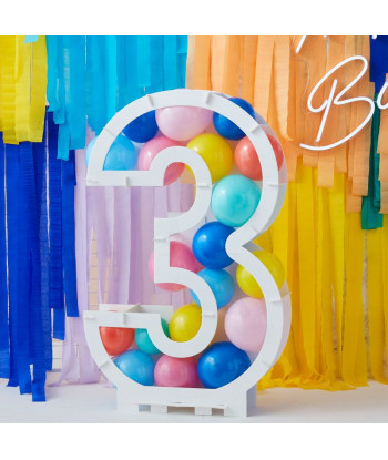 Structure chiffre ballons 81 cm – chiffre 3