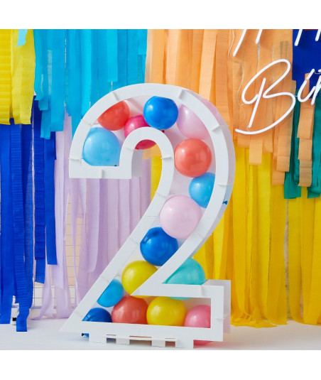 Support chiffre ballons 81 cm – chiffre 2