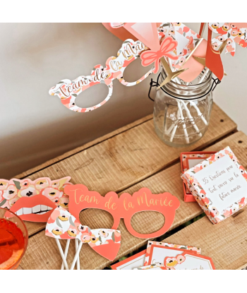 Kit photobooth EVJF  "team de la mariée"