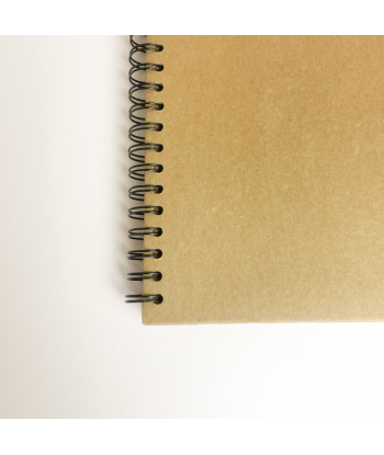 Livre d’or mariage personnalisable kraft - Fleurs sauvages