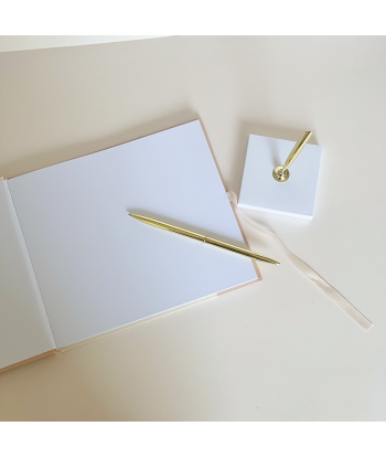 Livre d'or mariage beige et terracotta