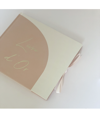 Livre d'or mariage beige et terracotta