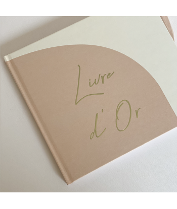 Livre d'or mariage beige et terracotta