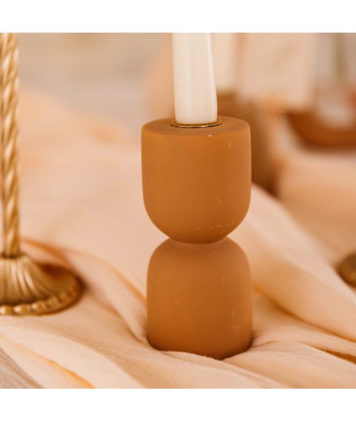 Bougeoir poterie terracotta