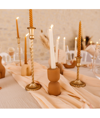 Bougeoir poterie terracotta